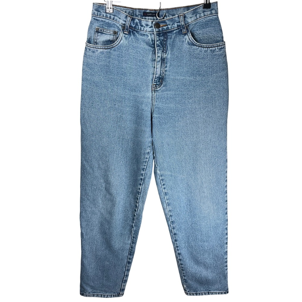 Bill Blass Jeans Womens Worn In Easy Fit Light Wash Denim Straight Leg Size 10